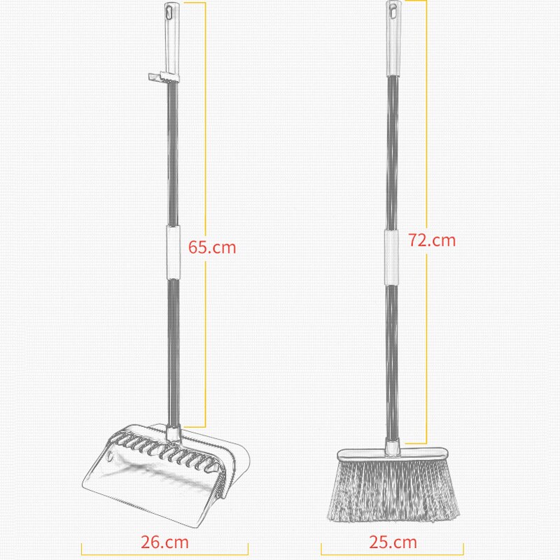 Balai rotatif télescopique Vertical coupe-vent 2 ps/ensemble, pelle à poussière pliable en plastique, en fourrure douce, grattoir, outils de nettoyage à domicile