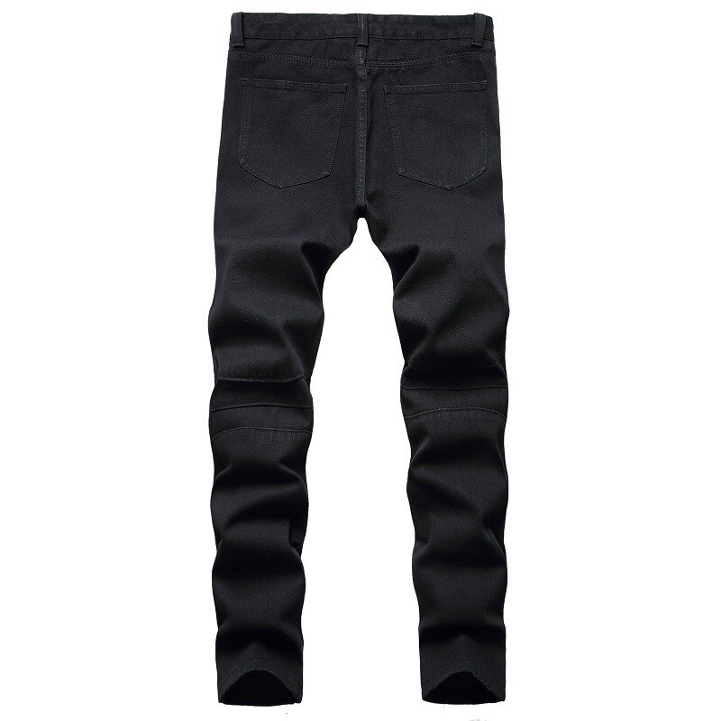 Jeans Men Locomotive Jean Homme Denim Spijkerbroeken Heren Biker Casual Pants Slim Fit Dungarees Pantalon Hombre