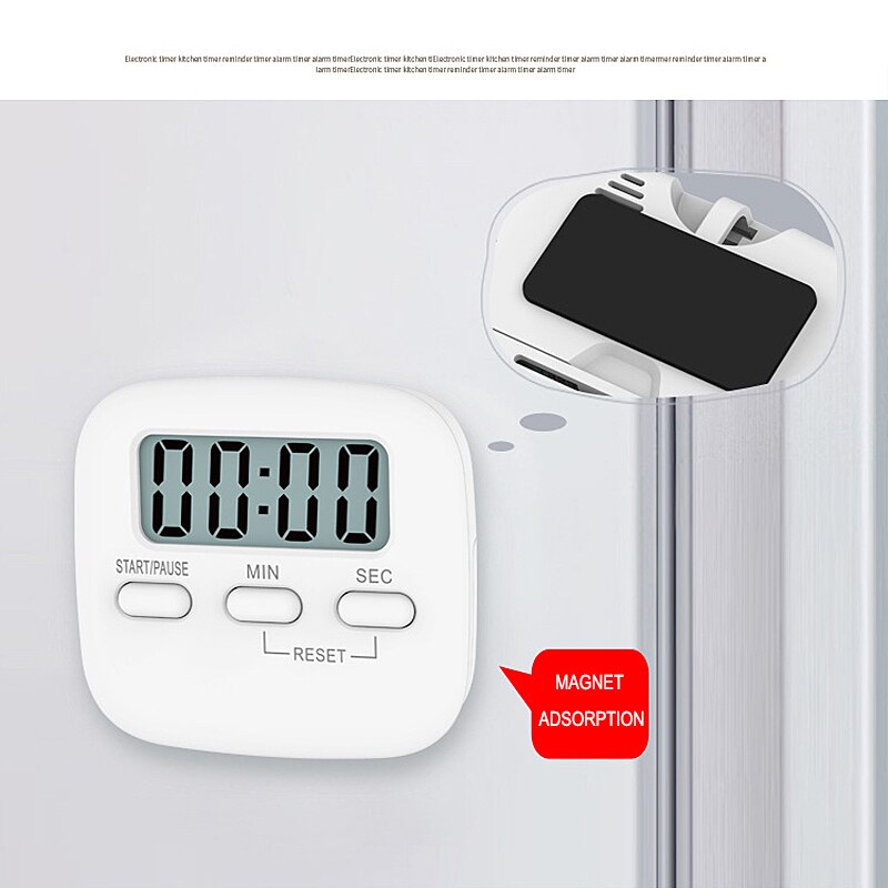 Digital Kitchen Timer Big Digits Loud Alarm Magnetic Backing Stand with LCD Display for Cooking Baking Sports таймер кухонный