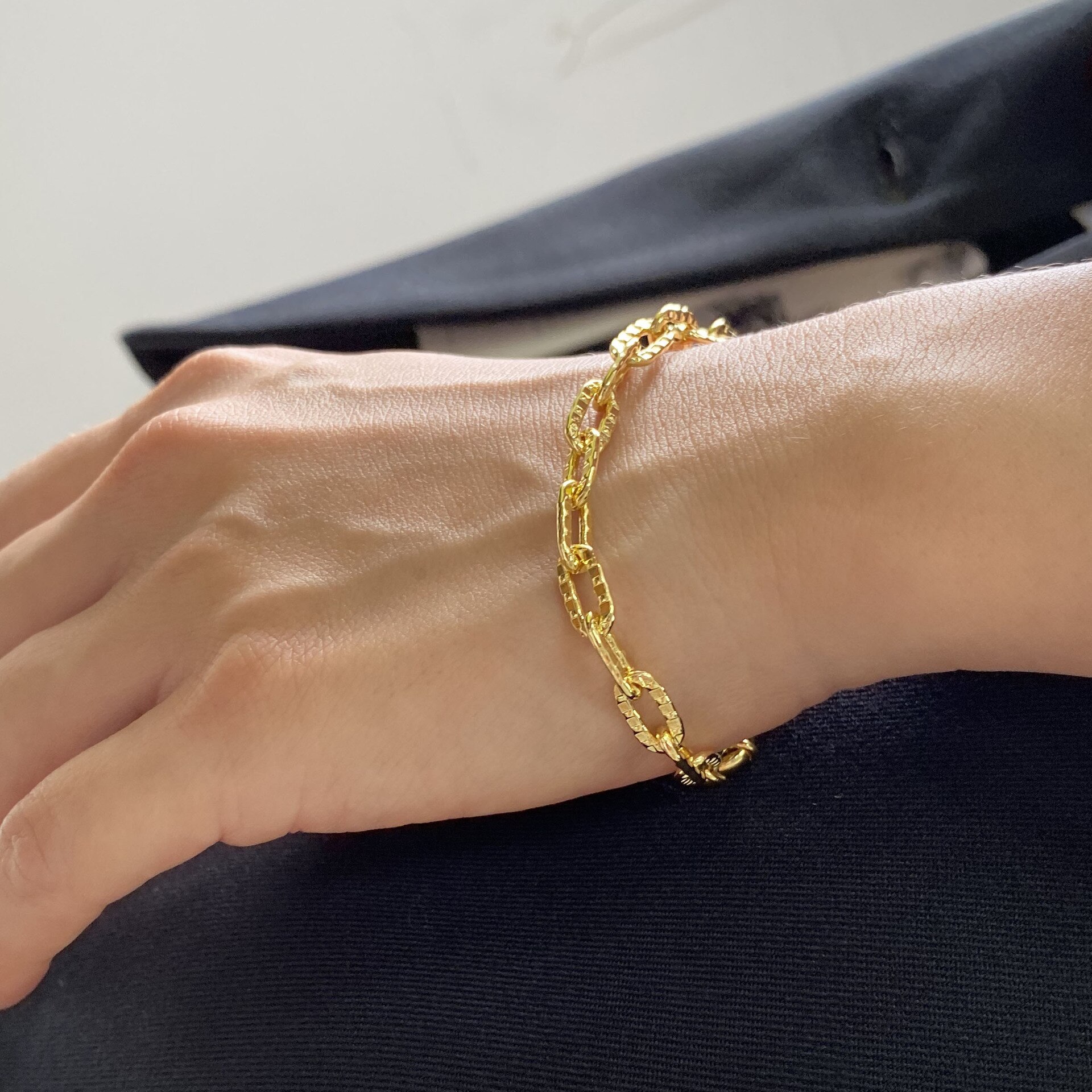 J. Hangke Rustless Roestvrij Staal Armband Voor Vrouwen Werken Partijen Fashiona Accessoires Gouden Sieraden Ketting Armbanden Choker: No.6