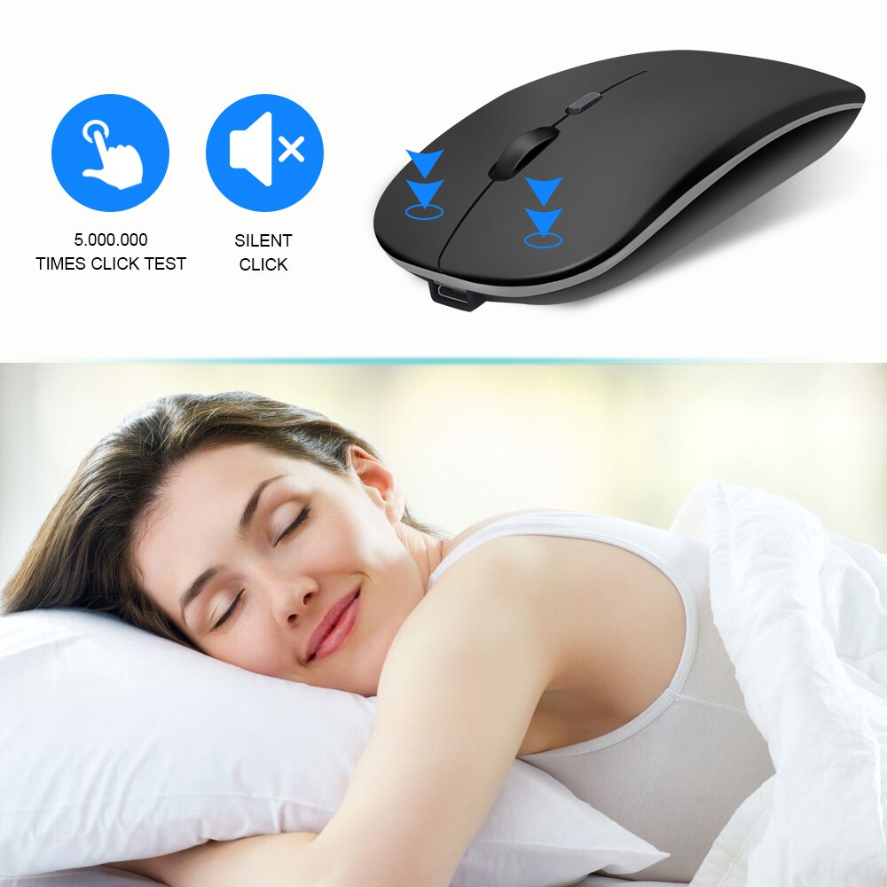 Wireless Mouse Bluetooth Mouse For Computer Rechargeable Ergonomic Mouse Bluetooth Mause Silent Optical USB Mice For PC Laptop