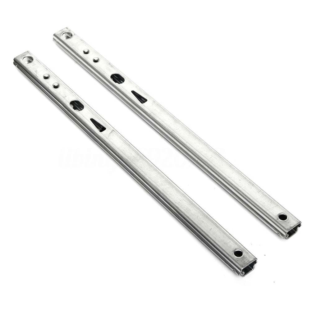 Mikro skuffe glidekugle guide to sektioner 17mm bred stål fold skuffe stål kugle skinne glide møbler hardware fittings