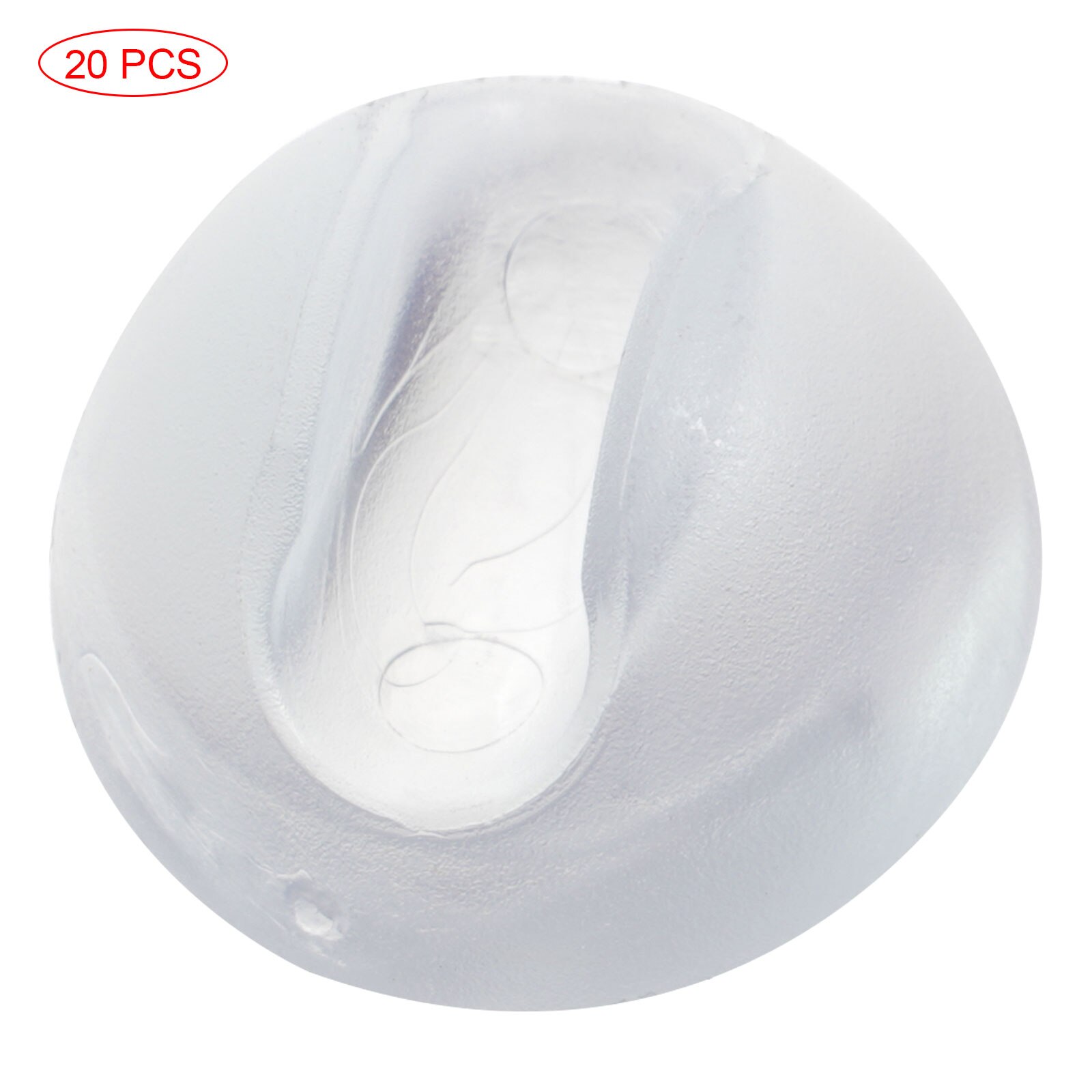 20 Anti Slip Voeten Pads Tafel Stoel Benen Protectors Siliconen Haarspeld Voet Matten Meubels Pads Non Skid Bank Kruk Bureau buis Caps: Transparent