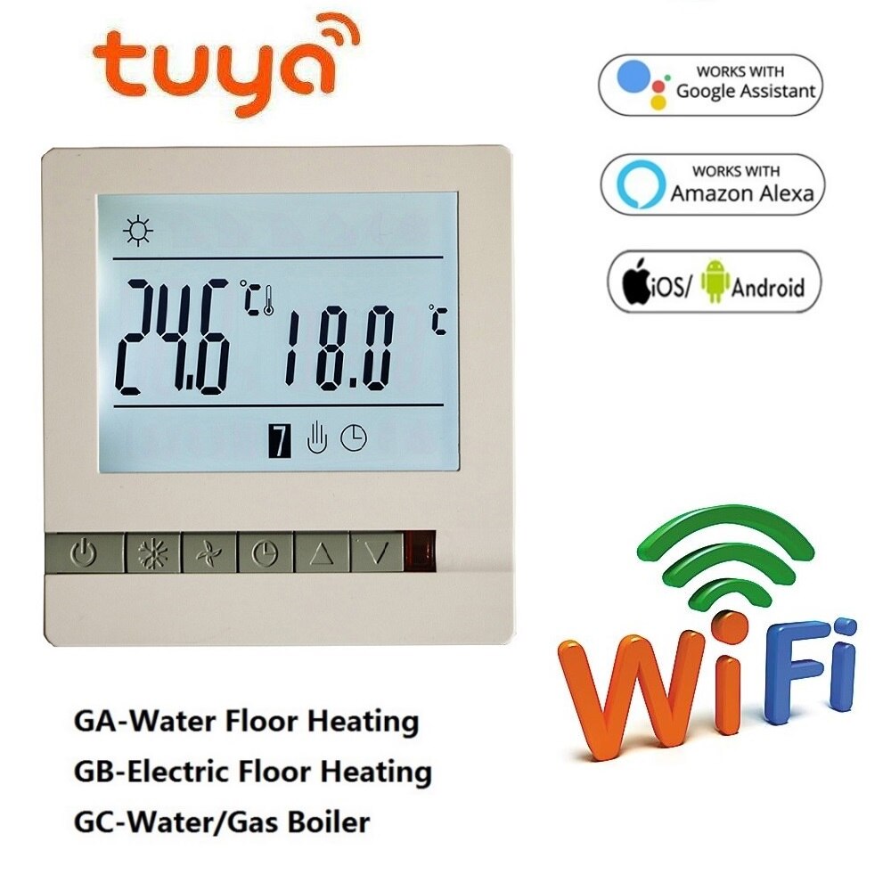 Intelligent remote electrical floor heating floor heating thermostat wifi thermostat high-power app thermostat