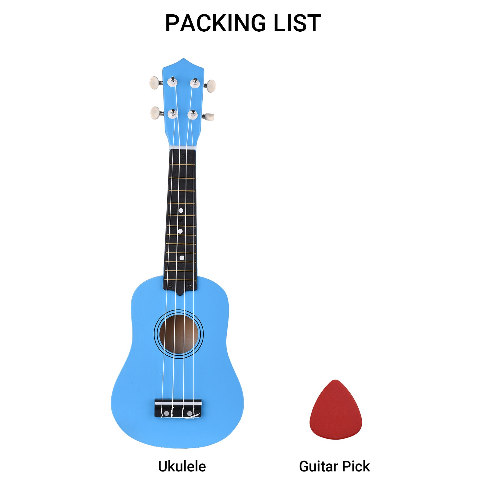 Ukelele Soprano acústico de 21 pulgadas, Kit de Ukelele de tilo de 21 pulgadas y Bolsa, correa de cuerdas, sintonizador, instrumento Musical: 21 inch Ukulele 9