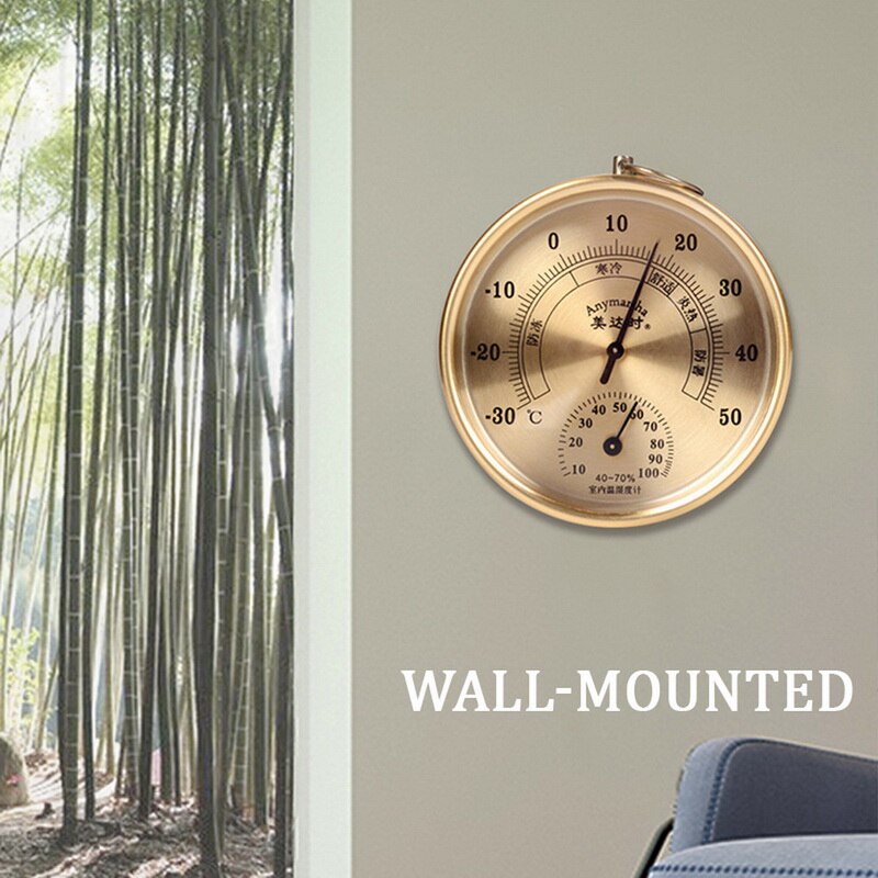 Thermometer Hygrometer Analog Temperature and Humidity Monitor for Bedroom Living Room Office School