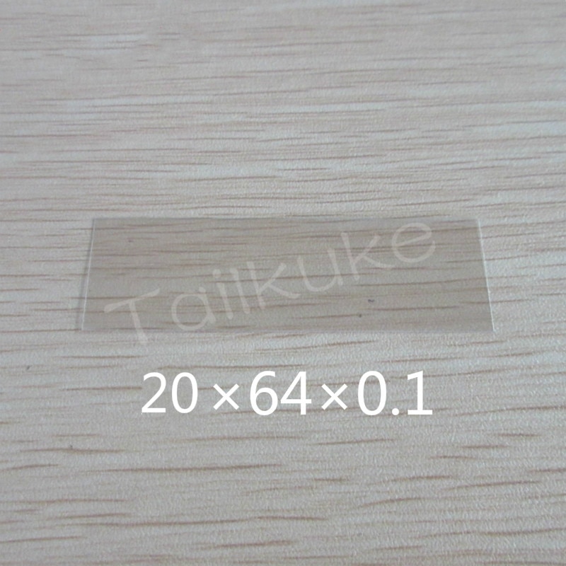 10pcs High Transparency Mica Sheet High Temperature Resistant Insulating Mica Gasket 20*64*0.1 Natural Mica Sheet