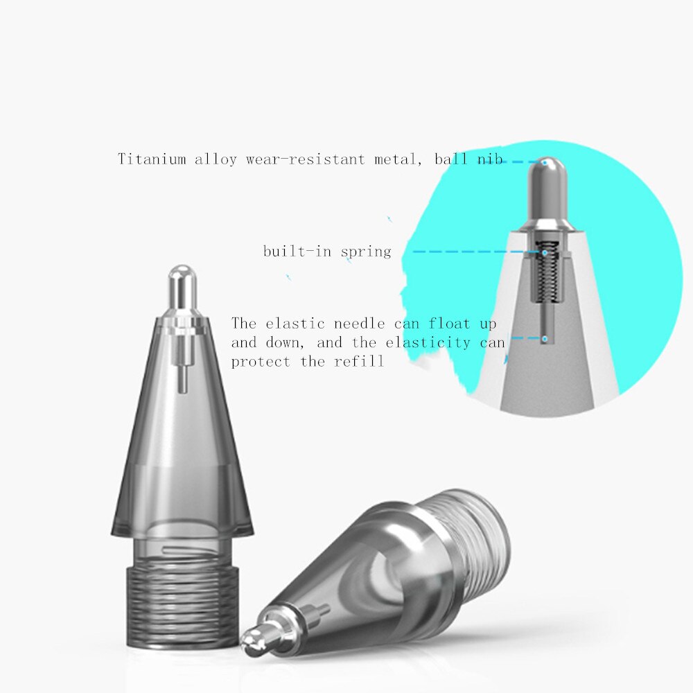 Pencil Tip Spare Needle tip Tip Crystal Diamond Transparent Replacement Tip for Apple Pencil