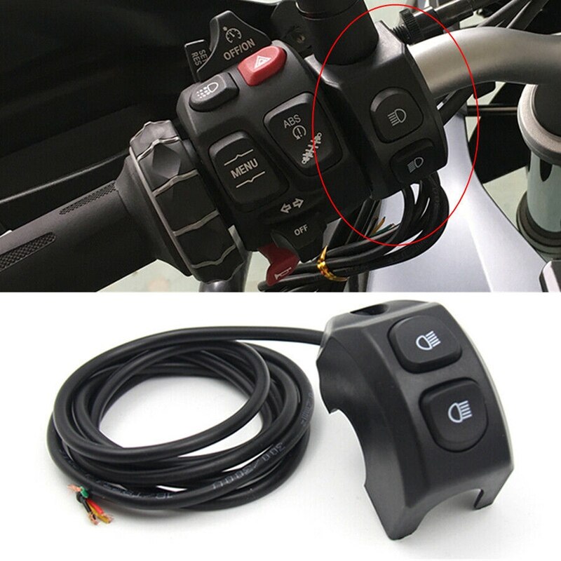 Interruptor de luz de cruce para motocicleta, botón ABS para BMW R1200GS R1250GS F850GS F750GS ADV Adventure