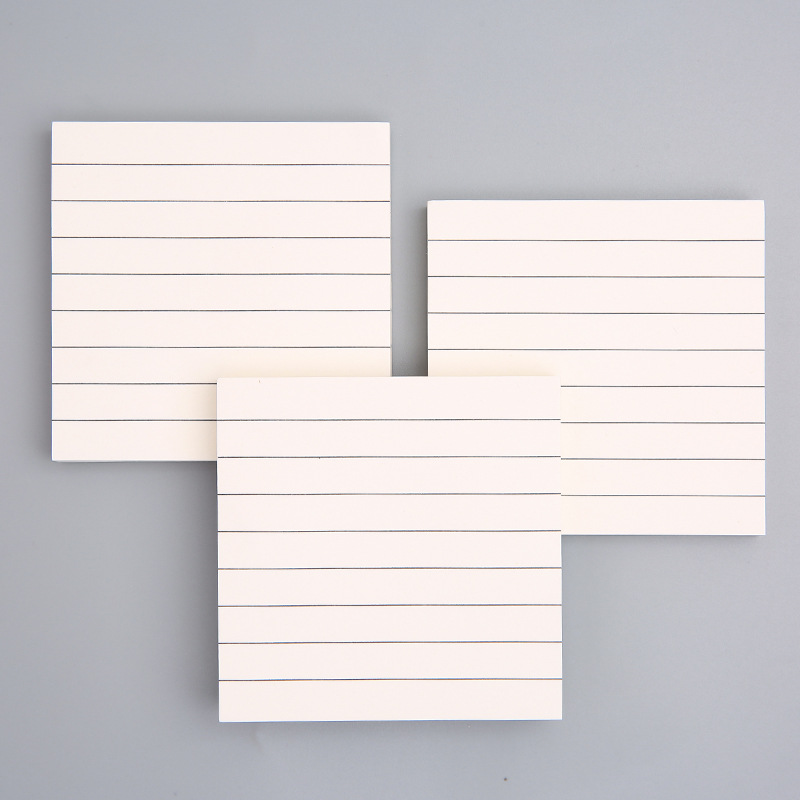 80 hojas de Bloc de notas adhesivas, pegatinas para planificador, blocs de escritura, suministros de oficina, cuaderno, notas adhesivas para hacer lista, notas, papelería: BLANCO