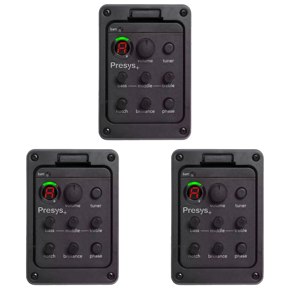 201 Klassieke Akoestische Gitaar EQ Tuner Piezo Pickup Onboard Voorversterker Systeem 4-Band Equalizer voor Presys +: Rood