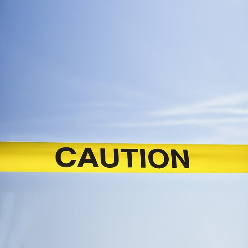 7.5cm x 100M /roll Yellow Caution Tape No Adhesive Warning Tape Safety Barrier Barricade Photo photography Props Tapes