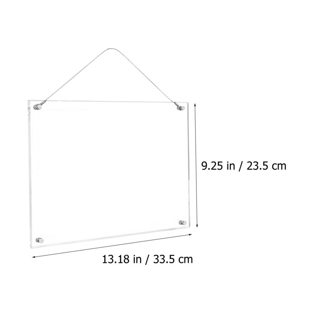 Akryl gennemsigtig fotoramme certificering display ramme væg ornament hjem billedramme til display boligindretning