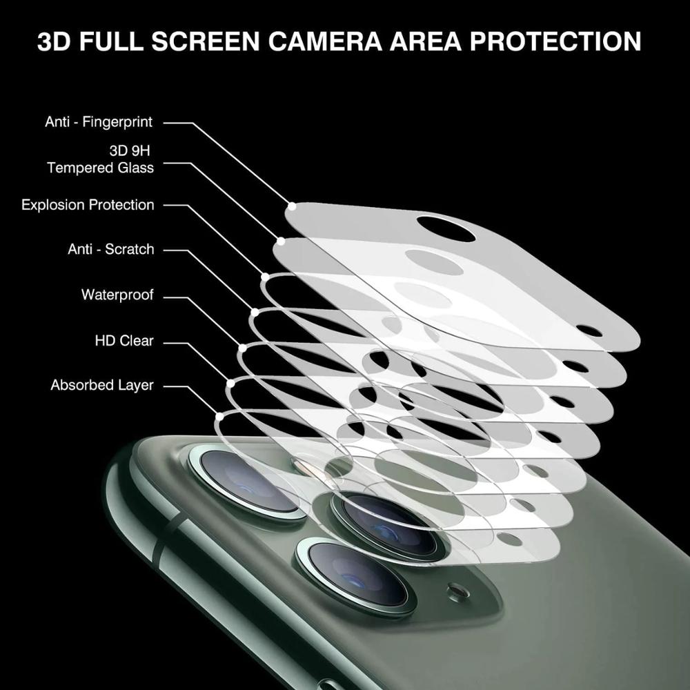 3Stck Kamera Schutz Film Für iphone 12 Profi Max Objektiv Schutz Glas auf iphone 12 Mini 11 Profi Max glas