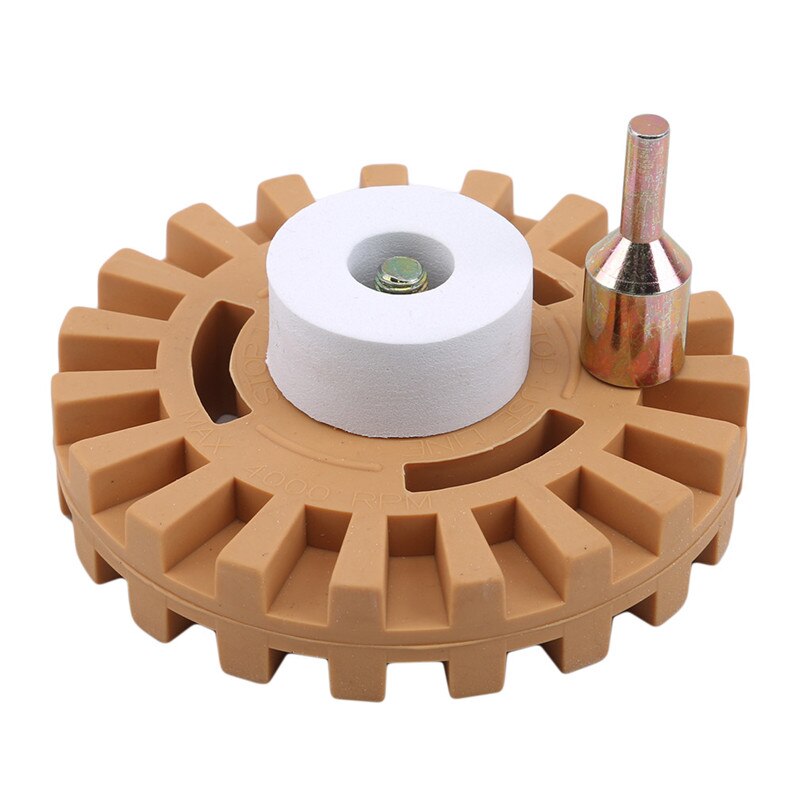 Roue de gomme en caoutchouc pour enlever la colle de voiture autocollant adhésif outil de peinture de réparation automatique disque de dégommage pneumatique