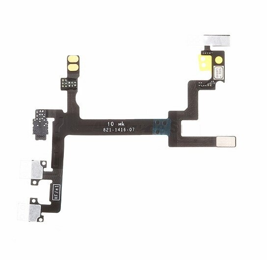 Startknop flexkabel voor apple iphone 5 ( startknop, zijvolumeknoppen, met componenten) vervangende onderdelen