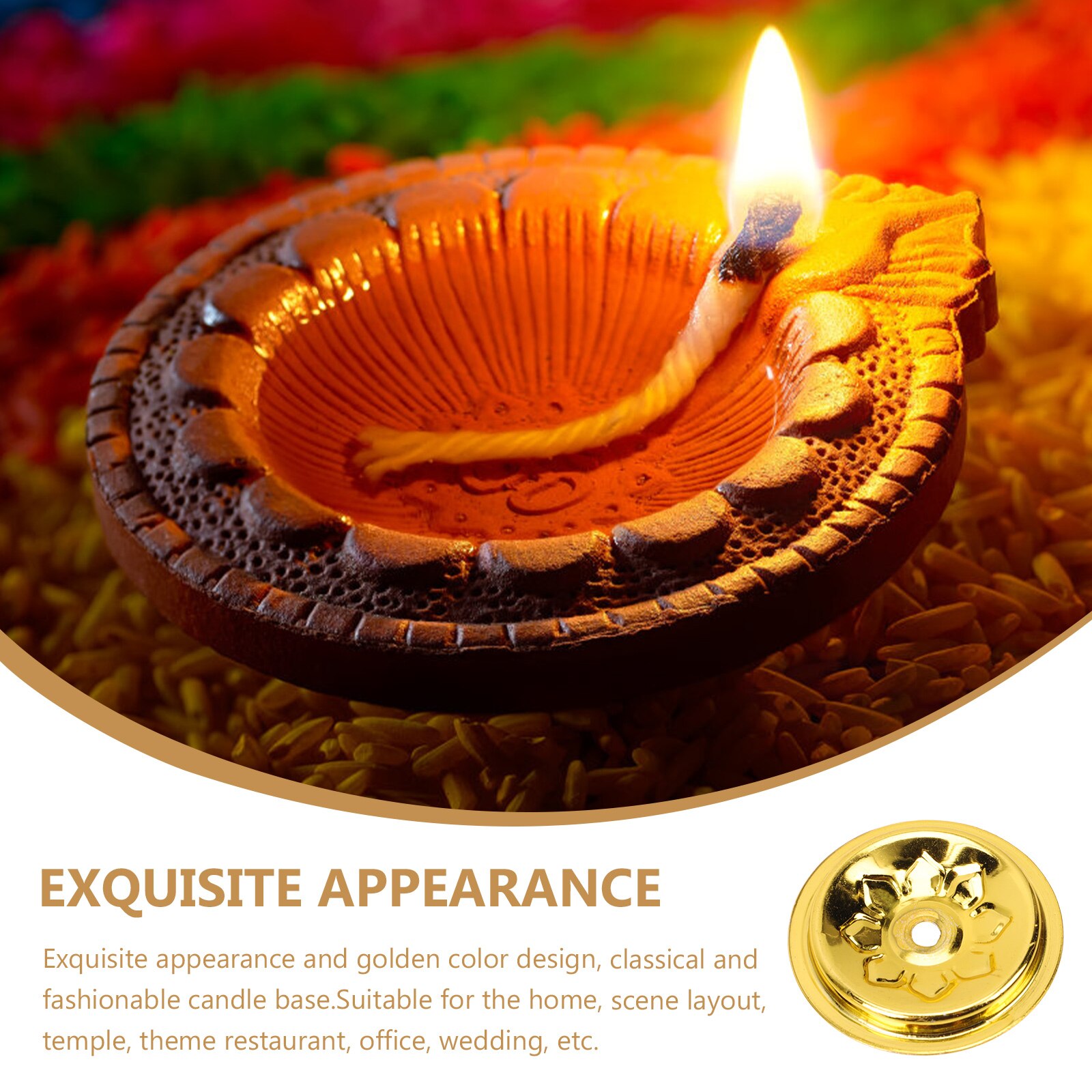 10 Pcs Holders Butter Lamp Wick Holder Oil Floating Holders Floating Wick Holder for Store Shop Home