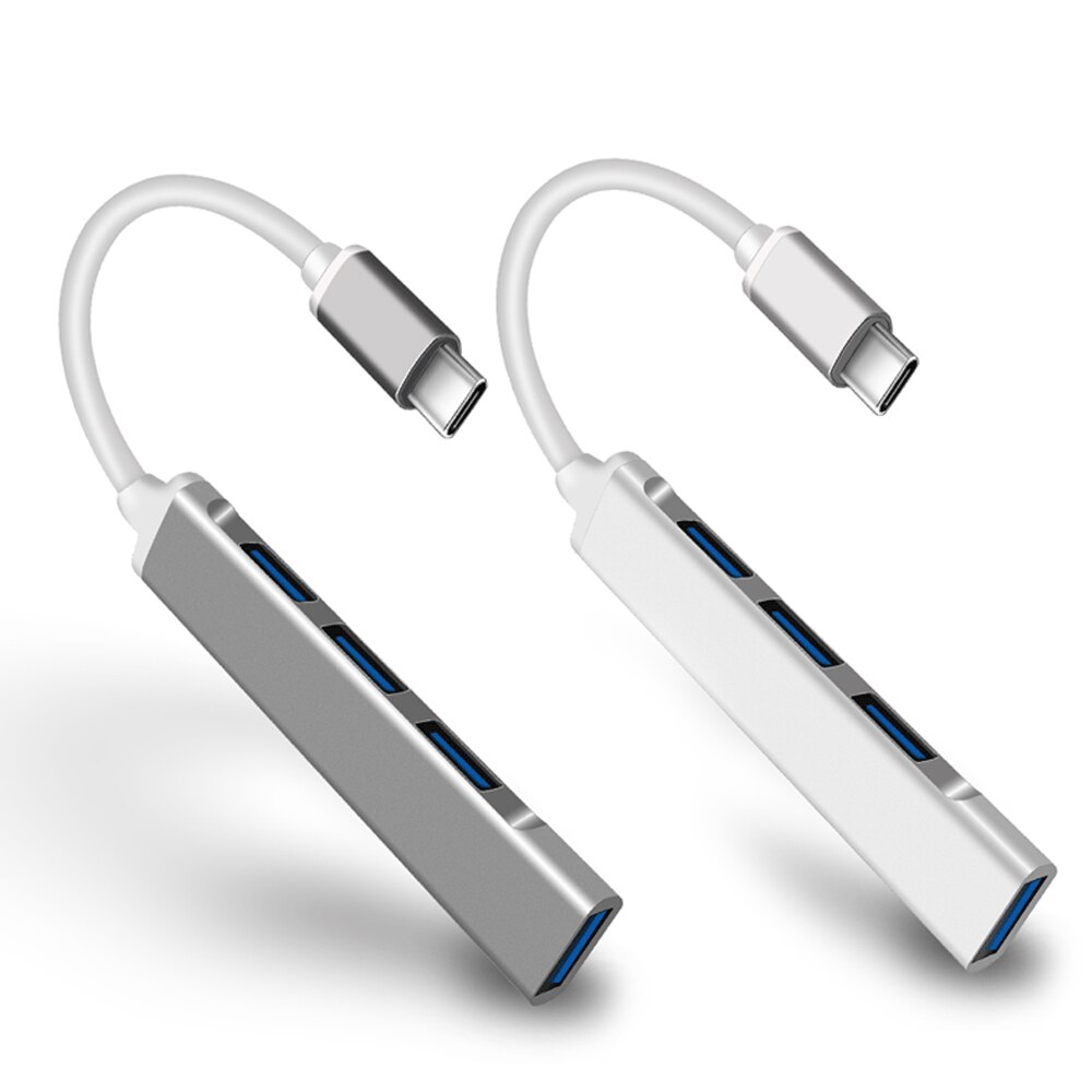 Mini Hub Type-C Hub Splitter Een Pull Vier Type C Uitgebreide Hoge Snelheid Transmissie