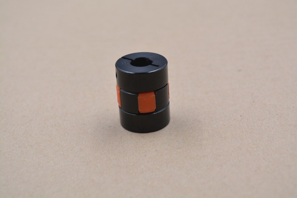ball screw coupling black diameter 20mm length 25mm plum shaped clamping flexible coupling shaft coupler encoder stepper motor
