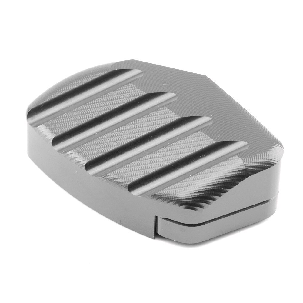 For Honda Forza 300 CNC Anti-Slip Side Stand Kickstand Enlarger Pad Decorative Cover Forza300 Motorcycle Accessories: Titanium