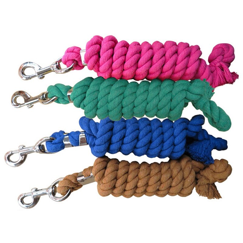 Paard Lood Touw Weave Rein Bold Katoen Paard Touw Kleur Drie-Strand Puller Touw Paardensport Voor Mannen Kleur