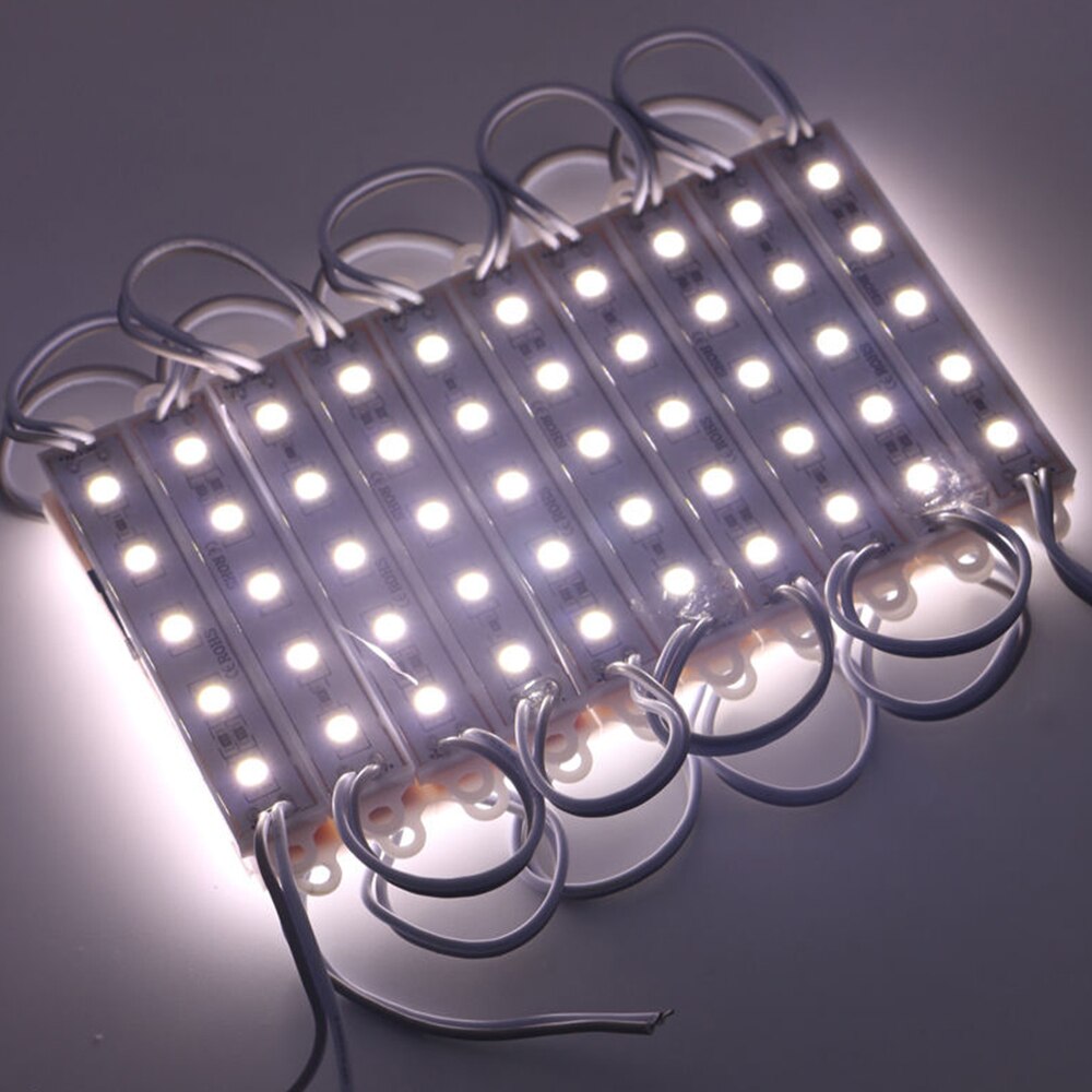 SMD5050 LED Module Light Waterproof 5LEDs 12V DC Commercial Advertisement Boxes Signs Backlight Letters Garden lighting: White