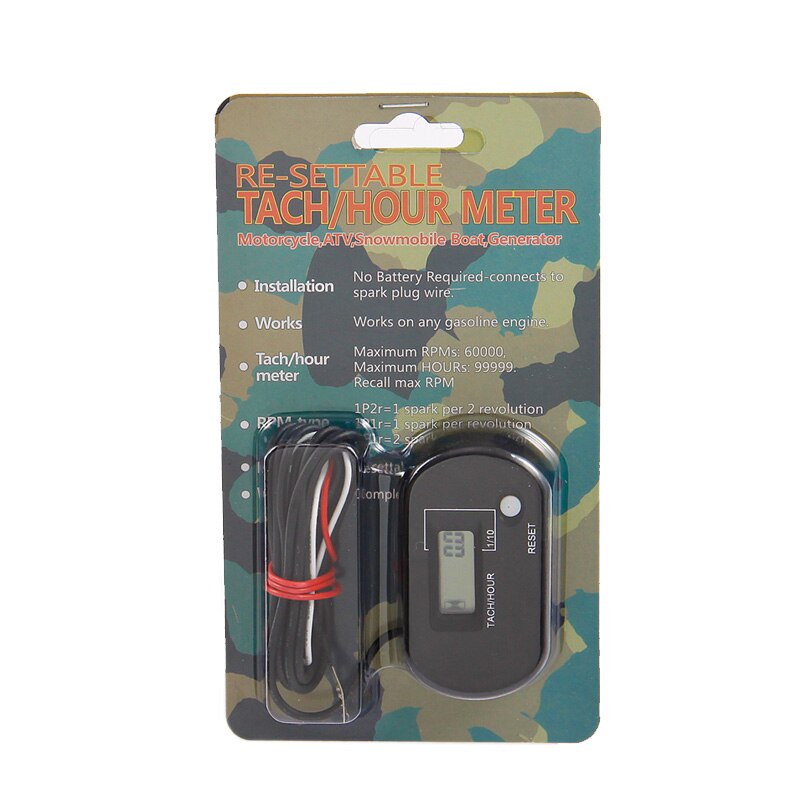 RPM Indicator Engine Counter for 2/4 Stroke Gasoline Engine Paramotor Engine lawn mower pit bike marine chainsaw