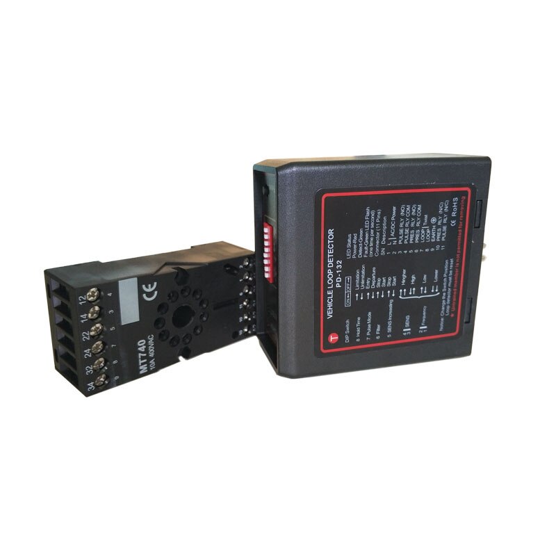 vehicular detector de lazo sensor de masa car parking system vehicle inductive loop detector PD132 for parking gate access