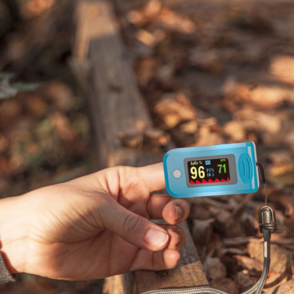 Oxygen Saturation Monitoring Meter Blood Oxygen Monitor Finger Pulse Oximeter Portable Household Heart Rate Oximeter