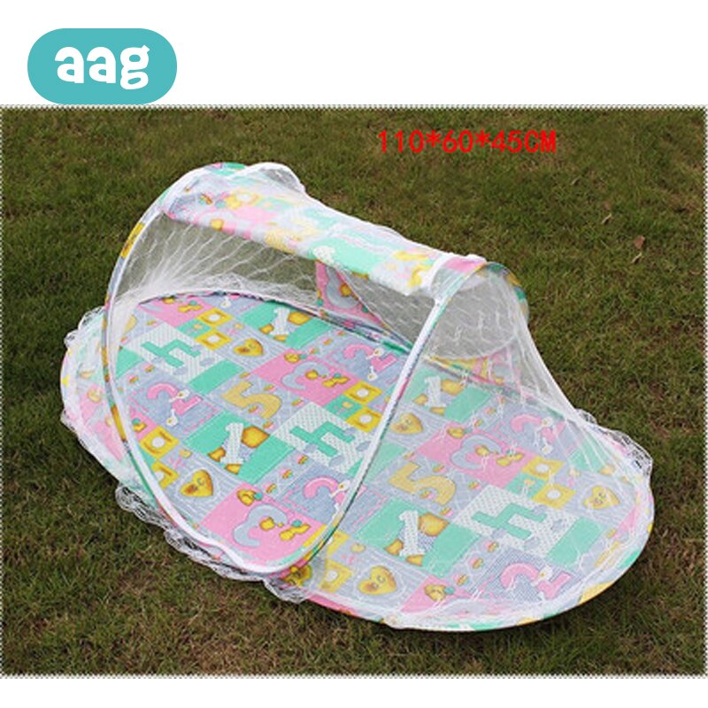 AAG Portable Folding Baby Bedding Crib Mosquito Net Newborn Summer Infant Insect Netting Baby Yurt Mosquito Outdoor Tent 30