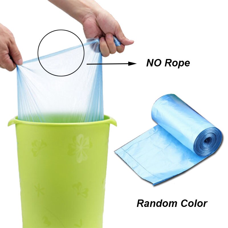 UNTIOR Large Thick Trash Bags Portable Liners Drawstring Disposable Plastic Garbage Bags Large Strong Trash Can Cleaning Tools: No Rope