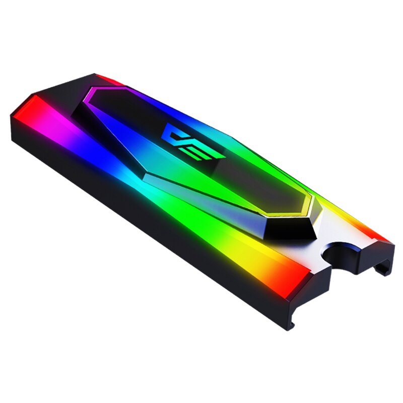 Darkflash aluminium 5v argb m .2 ssd hårddisk kylfläns värmeavledning radiatorkylning kisel termokuddar kylare  m2 ngff 2280: Dm2 argb