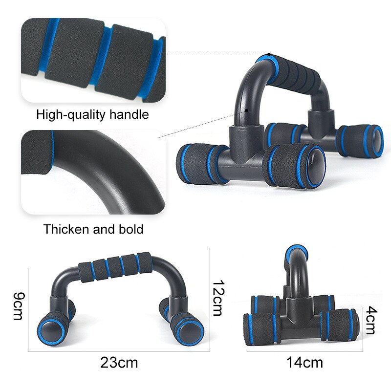 Barra de realce para Fitness, soportes para flexiones para culturismo, entrenamiento de músculos del pecho, gimnasio en casa, equipo de ejercicio de agarre, 2 uds.