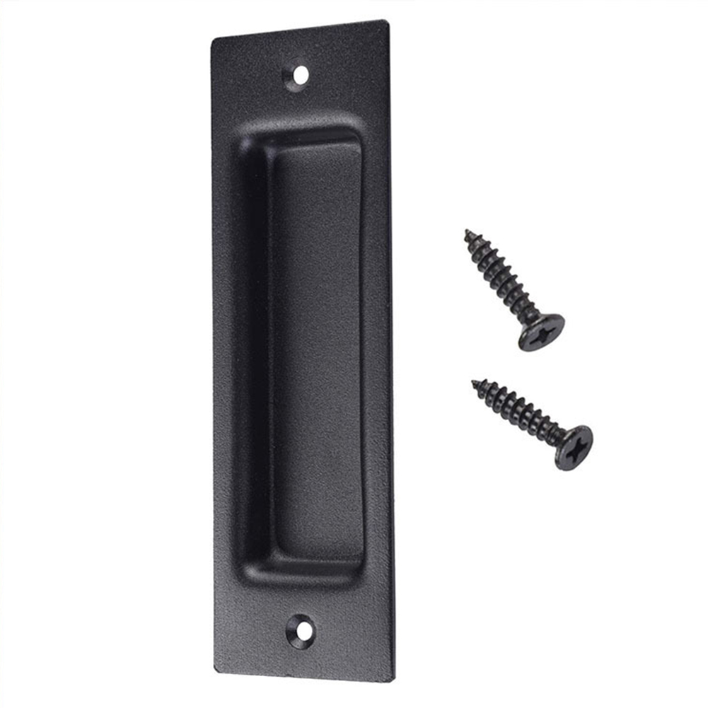 Hardware Gate Sliding Barn Finger Accessories Door Handle Easy Install Rustproof Home Matte Closet Embedded Square Flush Pull
