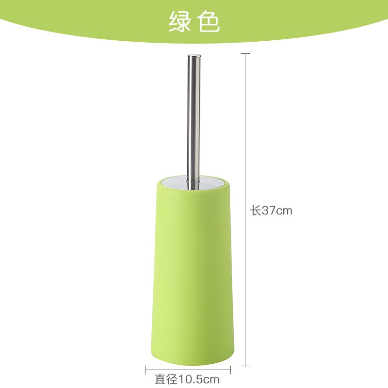 Bathroom toilet cleaning brush set stainless steel toilet brush plastic toilet brush holder home hotel bathroom cleaning tool: green