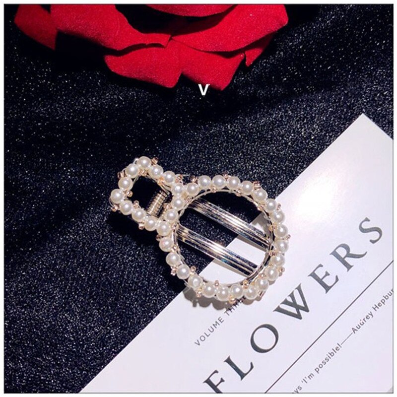 Haarschmuck für damen, edler schmuck, süßwasserperlen, blumenhaarspange, haarnadeln, temperamentvolle braut- und hochzeitsaccessoires: V