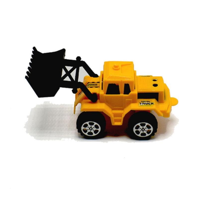 Kids Bulldozer Excavator Toys Inertia Sliding Engineering Vehicle Bulldozer Roller Cement Tank Car Mini Forklift Toy Trucks