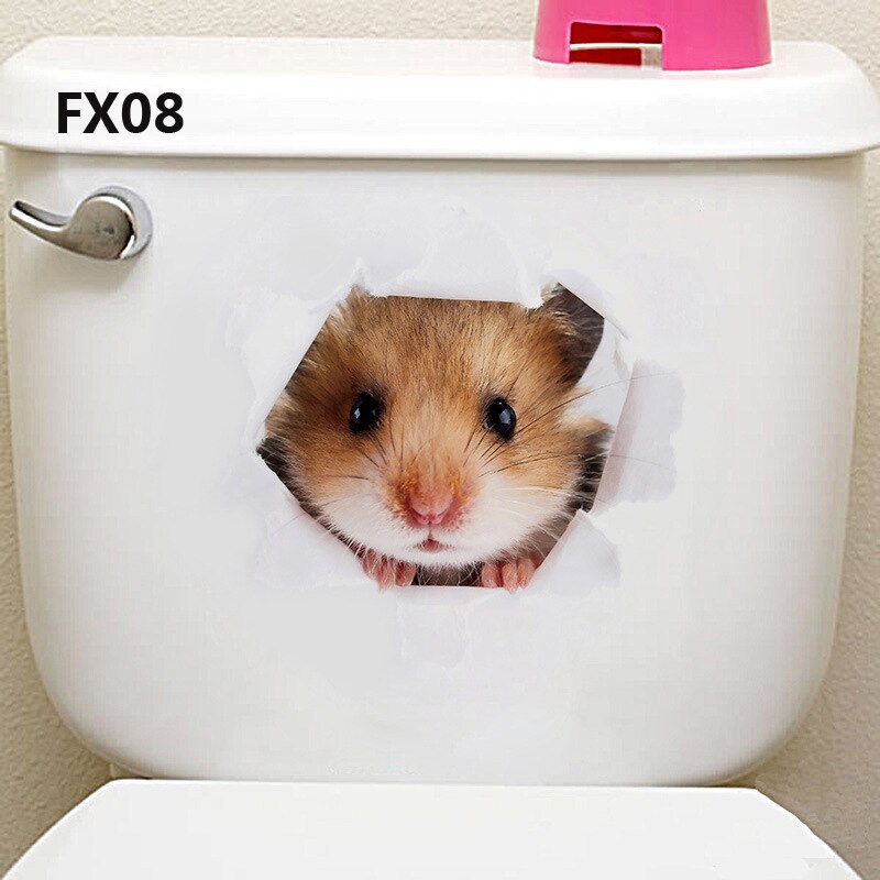 1 Piece 3D Cat Stickers, Family Wall sticker Decals, Window, Bedroom, Bathroom, Bath Seat Decor, Kitchen Accessories: HM0FX08
