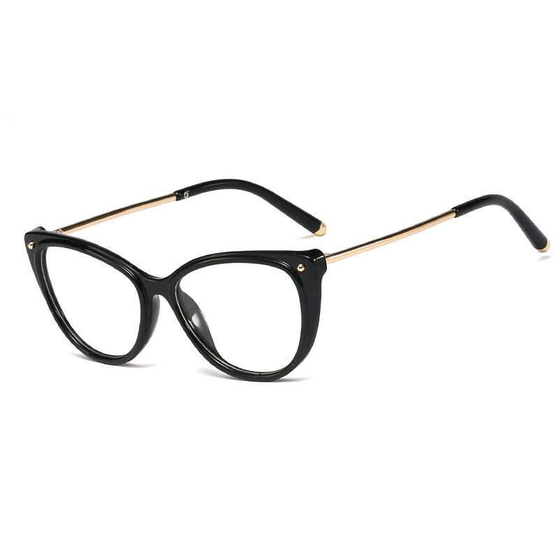 Marc damer kattøyebriller rammer for kvinner merkeblå retro retro optiske røde briller trend 95231: C1