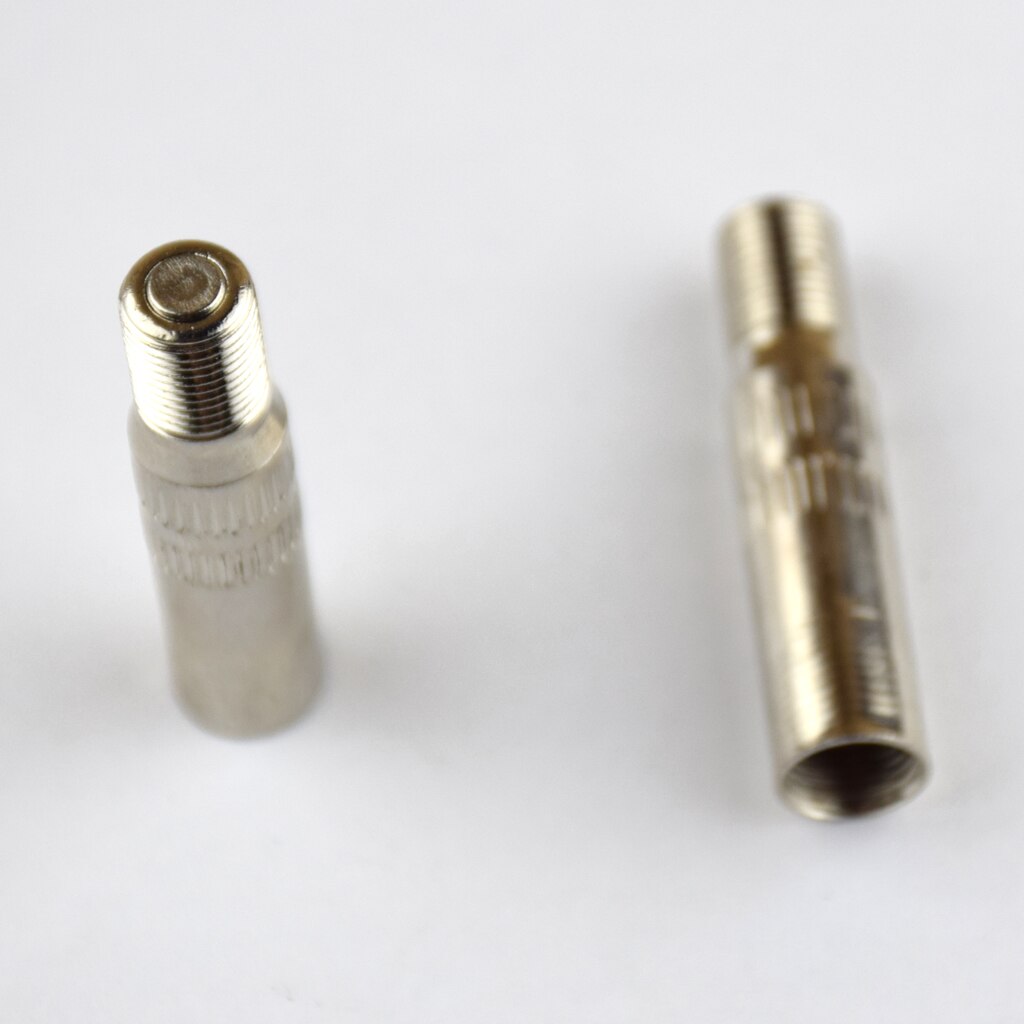 Adaptateur d&#39;extension de bouchon de Valve de pneu en laiton chromé, 2 pièces, pour voiture, vélo, moto, Etc, Type à vis