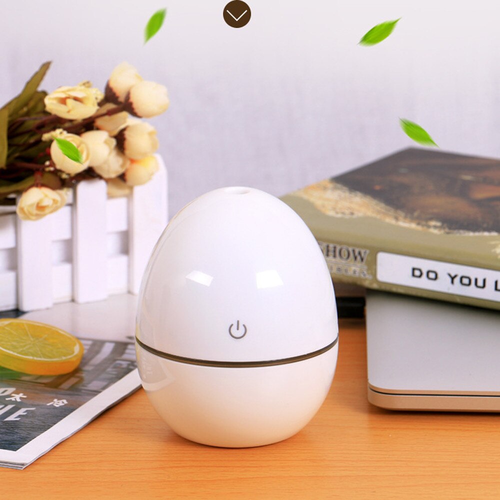 @ Portable Mini Aroma Diffuser Home Usb Air Humidifier Purifier Atomizer Essential Oil Diffuser 200ml Egg Shape Led Night Light