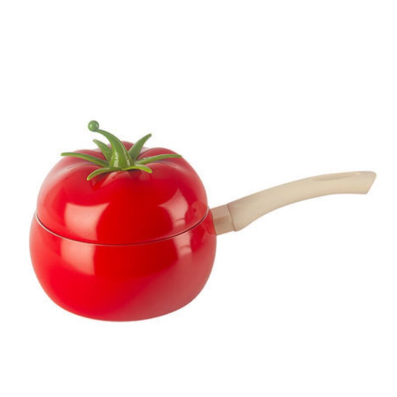 tomato milk pot Non-Stick Scratch-Resistant Forged Aluminum Pancake Pans aluminum Baby Food double bottom Soup Pot: mikl pot red