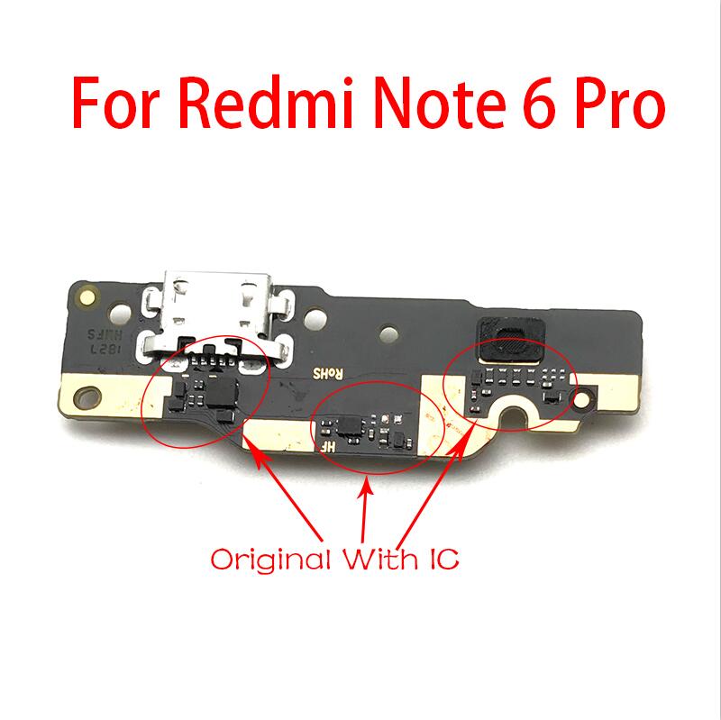 Ładowarka USB złącze portu dokującego złącze Flex Cable dla Xiaomi Redmi Note 8T 9S 9 4 4X 5 5A 6 3 Pro Se 152mm: Note 6 Pro Ori