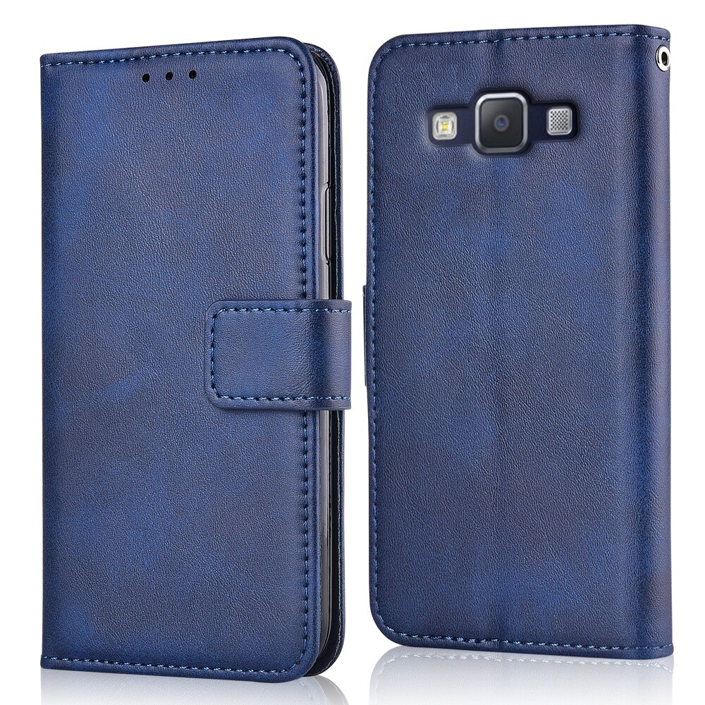 Auf Galaxy A500 Abdeckung Brieftasche Fall Für Samsung Galaxy A5 Abdeckung Für Samsung A500 A500F SM-A500F Ausgestattet Fall Mit strap: niu-Dark Blue