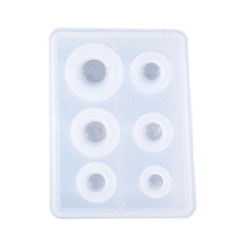 Moule en Silicone étoilé 3D bijoux à bricoler soi-même, moule artisanal en résine époxy UV pour bijoux, accessoires de décoration de gâteaux: 6 grid