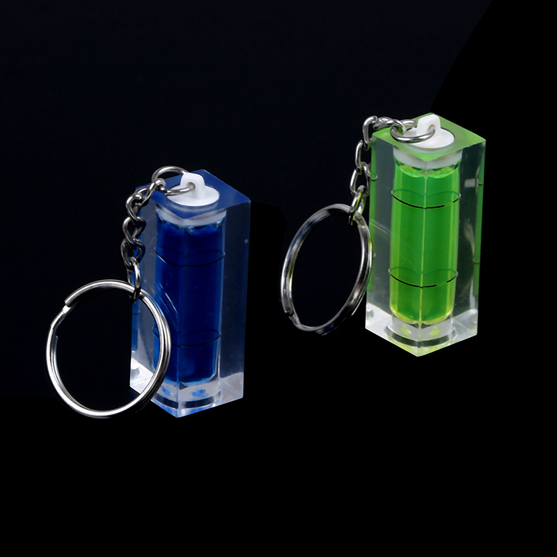 1PCS High Accuracy Inclinometer Bubble Level Spirit Level Liquid Level Indicator With Keychain DIY Caraft