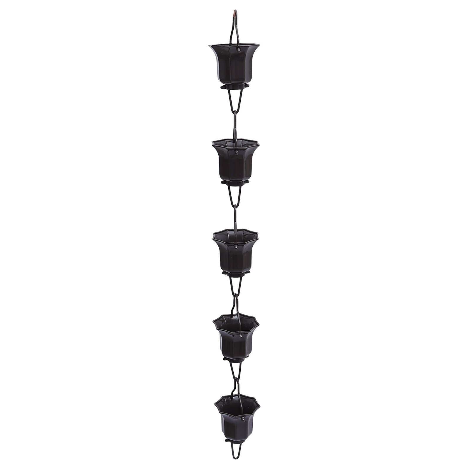 1pc 1m Japanischen Stil Regen Kette Glocke Lotus Tassen Kette für Fallrohr (Kaffee)