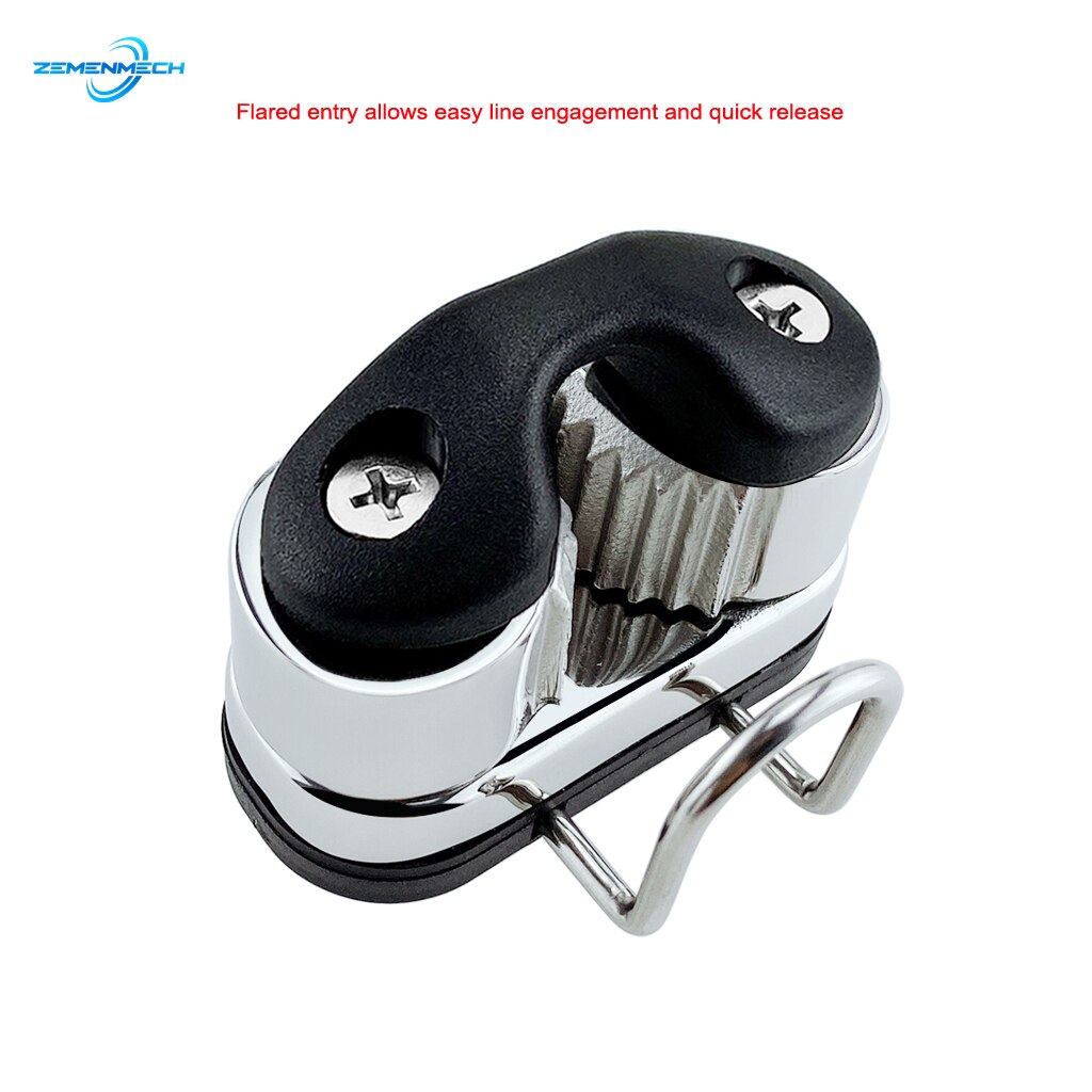 316 Stainless Steel Black Ball Bearing Cam Cleat Pilates Equipment Marine Boat Fast Entry Rope Wire Fairlead Sailing Accessories