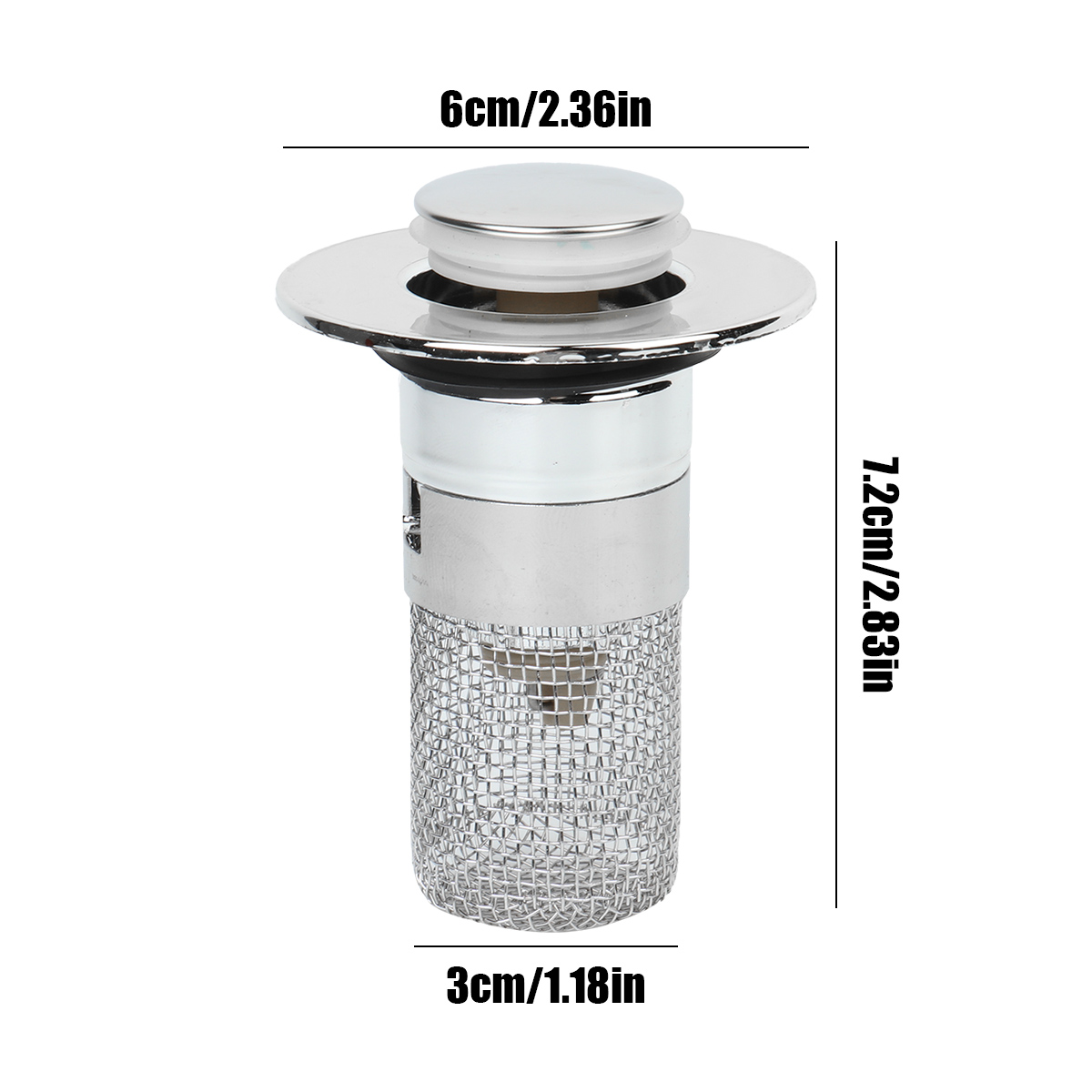 Drain Stopper for Bathroom Sink Hair Trap Universal Anti-Clog Filter Catcher Kitchen Bathroom Supplies: Default Title