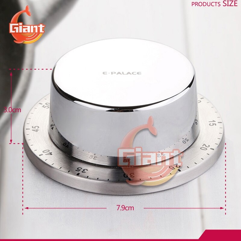 Cooking Timer Kitchen Mechanical Egg Timer 60 Minutes 1 Hour Student Timing Baking Cooking Reminder Management Countdown: Type 1
